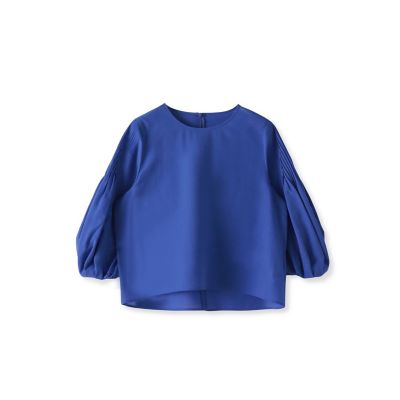 ＜Viaggio Blu (Women)＞ドライシアーピンタックブラウス≪洗濯機で洗える≫