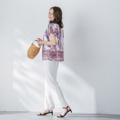 イタリアンタイル柄ブラウス≪洗濯機で洗える≫ | Viaggio Blu (Women