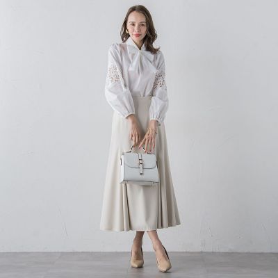 袖レースブラウス≪洗濯機で洗える≫ | Viaggio Blu (Women