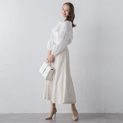 袖レースブラウス≪洗濯機で洗える≫ | Viaggio Blu (Women
