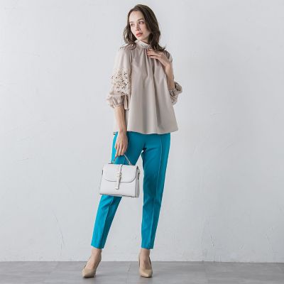 袖レースブラウス≪洗濯機で洗える≫ | Viaggio Blu (Women