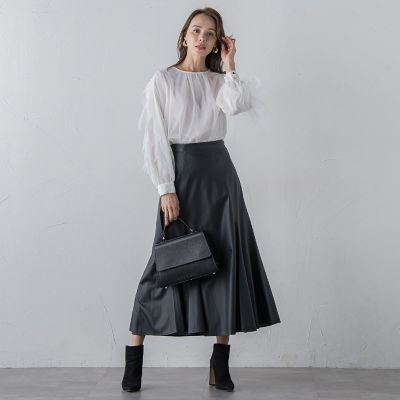 チュールレイヤードブラウス≪洗濯機で洗える≫ | Viaggio Blu (Women