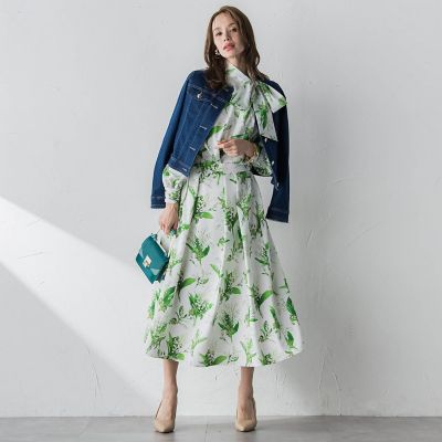 Viaggio Blu ビアッジョブルー スズランプリントブラウス スズランプリントブラウス | Viaggio Blu (Women)/ビアッジョブルー