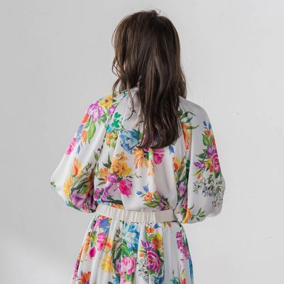 ビッグフラワーブーケブラウス | Viaggio Blu (Women)/ビアッジョ 