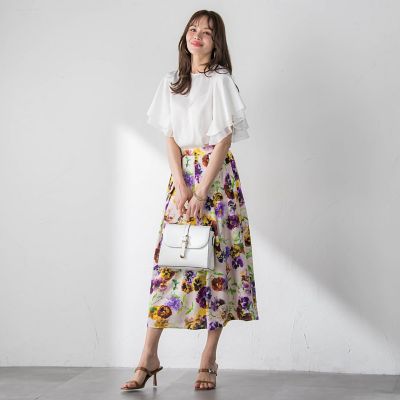 ラッフルスリーブブラウス | Viaggio Blu (Women)/ビアッジョブルー