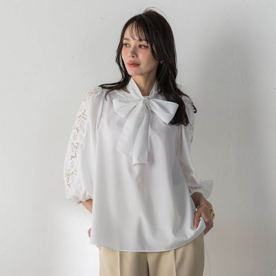 ＜Viaggio Blu (Women)＞袖レースブラウス