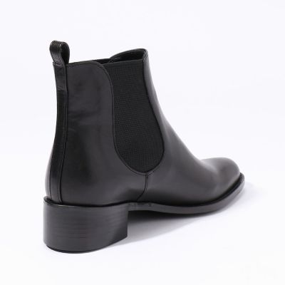 GALERIE VIE レザーショートブーツ　ブラック　24.5 GALERIE VIE レザーショートブーツ ブラック 24.5