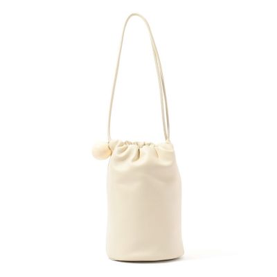 ＜GALERIE VIE (Women)＞Ｂｕｃｋｅｔ　Ｂａｇｇａｇｅ　Ｂａｌｌ　Ｃｈａｒｍ　ラムレザー　ショルダーバッグ