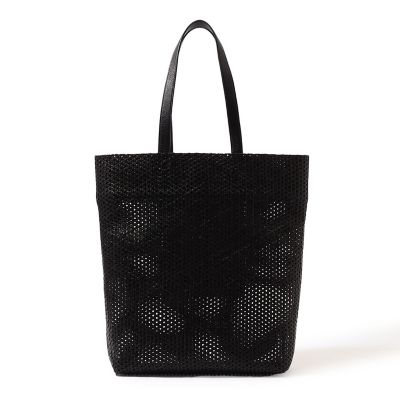 ＜GALERIE VIE (Women)＞ＧＡＬＥＲＩＥ　ＶＩＥ　レザーメッシュトートバッグ