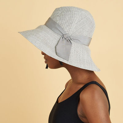 美品　KIJIMA TAKAYUKI ロングブリム 中折れハット アイボリー KIJIMA TAKAYUKI / RAFFIA WIDE BRIM HAT | THE LIBRARY（ザ