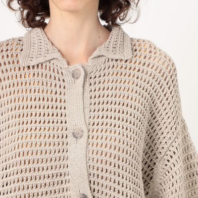 LAUREN MANOOGIAN NET シャツカーディガン