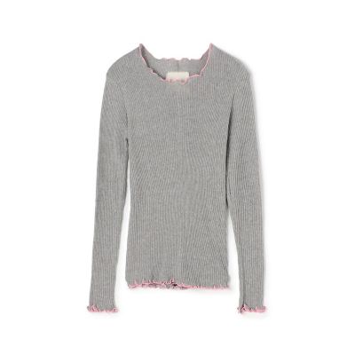 ＜GALERIE VIE (Women)＞【別注】Ｖ：：ｒｏｏｍ　コットンリブ　ラウンドネックプルオーバー