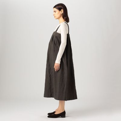 【美品】haversack ジャンパースカート　杢グレー 美品】haversack ジャンパースカート 杢グレー - メルカリ