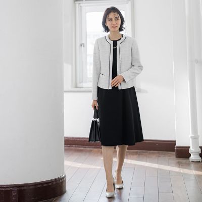 ソアパールパネル切り替えワンピース≪洗濯機で洗える≫
