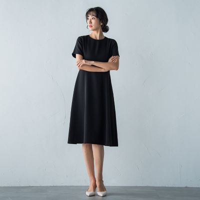 ソアパールパネル切り替えワンピース≪洗濯機で洗える≫