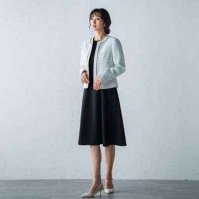 ソアパールパネル切り替えワンピース≪洗濯機で洗える≫