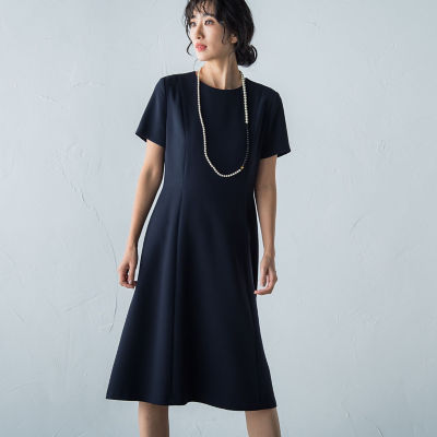 【SALE】LAUTREAMONT (Women)/ロートレアモン ソアパールパネル切り替えワンピース&#8810;洗濯機で洗える&#8811; 05ネイビー ワンピース・ドレス【三越伊勢丹/公式】