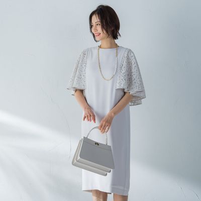 ＜LAUTREAMONT (Women)＞エレガントケープワンピース