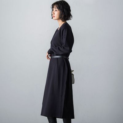 ＜LAUTREAMONT (Women)＞【ＷＥＢ限定】ＬＡＮＡＢＬＥＮＤニットワンピース≪洗えるニット／Ｌサイズあり≫