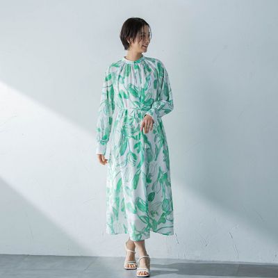 ＜LAUTREAMONT (Women)＞ボタニカルプリントワンピース