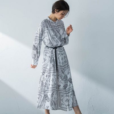 ペイズリープリントワンピース