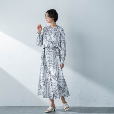 ペイズリープリントワンピース