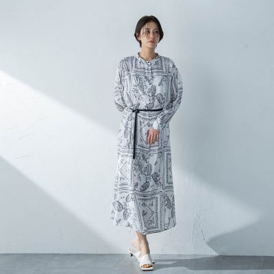 ペイズリープリントワンピース
