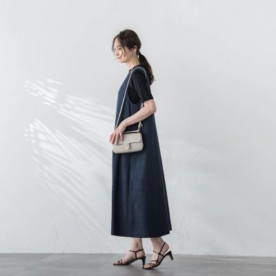 【おとなデニム】ジャンパードレス≪洗える≫