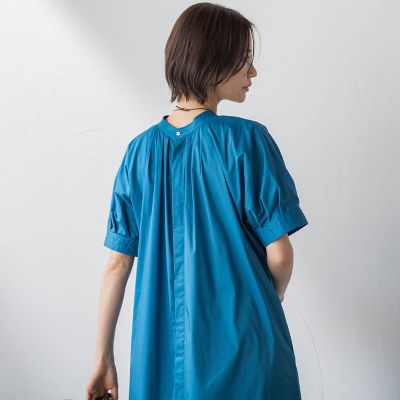 【ＷＥＢ限定】防シワベルト付きネックギャザーワンピース≪洗濯機で洗える≫