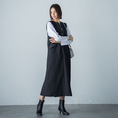 LAUTREAMONT(ロートレアモン) 風通ジャガードワンピース 風通ジャガードワンピース≪洗濯機で洗える≫ | LAUTREAMONT