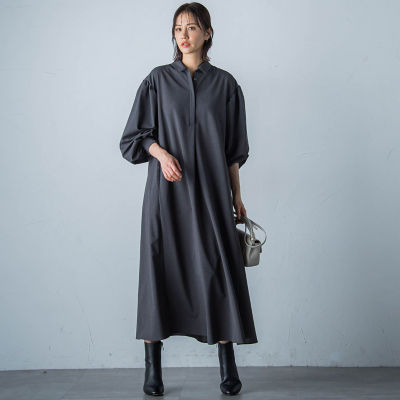 ＜LAUTREAMONT (Women)＞【ＷＥＢ＆一部店舗限定】スキッパーシャツワンピース≪洗濯機で洗える≫