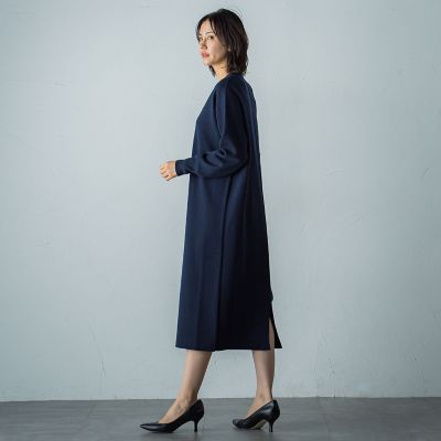 【ＷＥＢ限定】Ｖネックニットワンピース≪手洗い可能≫