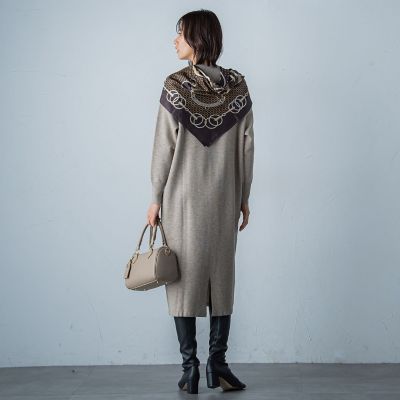 【ＷＥＢ限定】Ｖネックニットワンピース≪手洗い可能≫