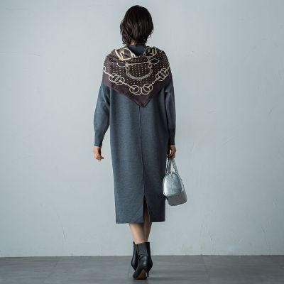 【ＷＥＢ限定】Ｖネックニットワンピース≪手洗い可能≫