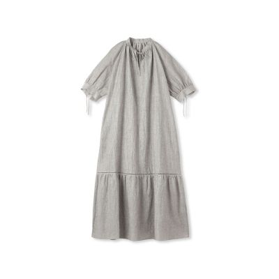 【一部店舗限定販売】リネンワッシャーワンピース≪洗濯機で洗える≫