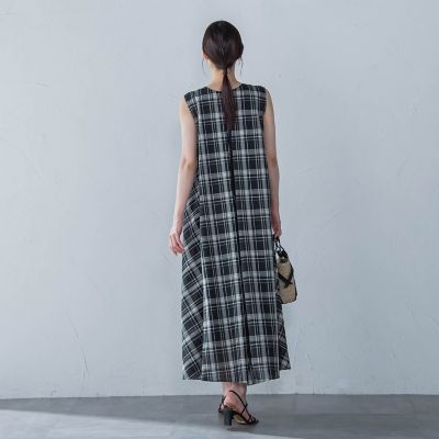 マドラスチェックワンピース≪洗濯機で洗える≫