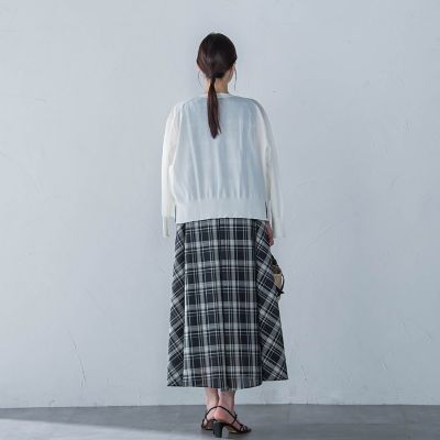 マドラスチェックワンピース≪洗濯機で洗える≫