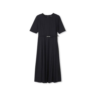 フィットアンドフレアワンピース≪洗濯機で洗える≫