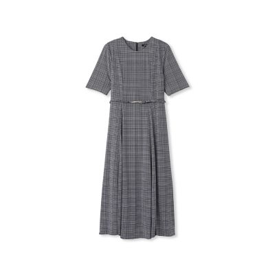 ＜LAUTREAMONT (Women)＞フィットアンドフレアワンピース≪洗濯機で洗える≫