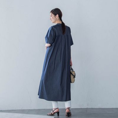 【ＷＥＢ限定】極上ライトデニムワンピース≪洗濯機で洗える≫