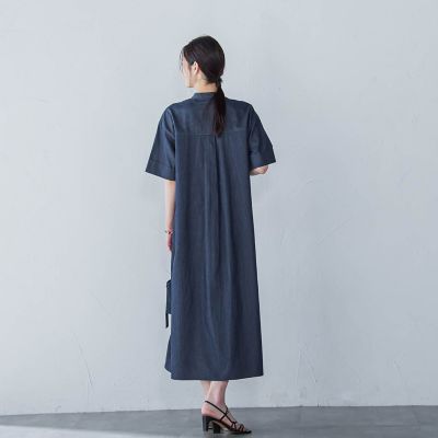 【ＷＥＢ限定】極上ライトデニムワンピース≪洗濯機で洗える≫