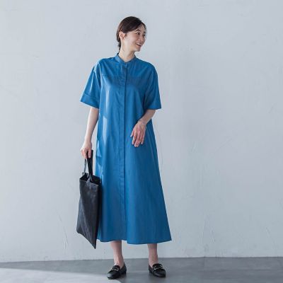 【ＷＥＢ限定】極上ライトデニムワンピース≪洗濯機で洗える≫