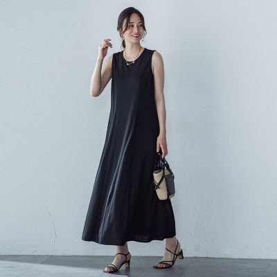 【ＷＥＢ限定】ひやさらシワレスワンピース≪洗濯機で洗える≫