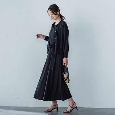 【ＷＥＢ限定】ひやさらシワレスワンピース≪洗濯機で洗える≫
