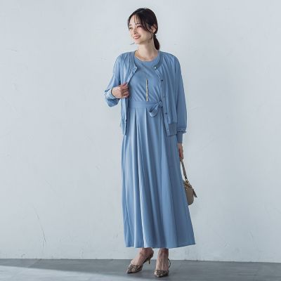 【ＷＥＢ限定】ひやさらシワレスワンピース≪洗濯機で洗える≫