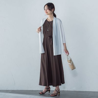 【ＷＥＢ限定】ひやさらシワレスワンピース≪洗濯機で洗える≫