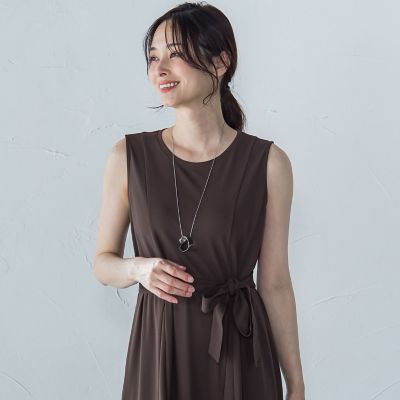 【ＷＥＢ限定】ひやさらシワレスワンピース≪洗濯機で洗える≫