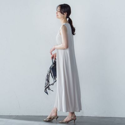 【ＷＥＢ限定】ひやさらシワレスワンピース≪洗濯機で洗える≫