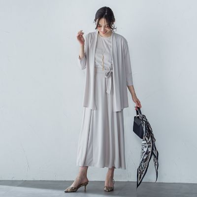 【ＷＥＢ限定】ひやさらシワレスワンピース≪洗濯機で洗える≫