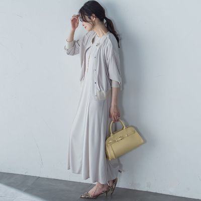 【ＷＥＢ限定】ひやさらシワレスワンピース≪洗濯機で洗える≫